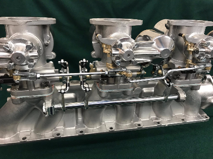 E-Type Jaguar Triple SU carbs